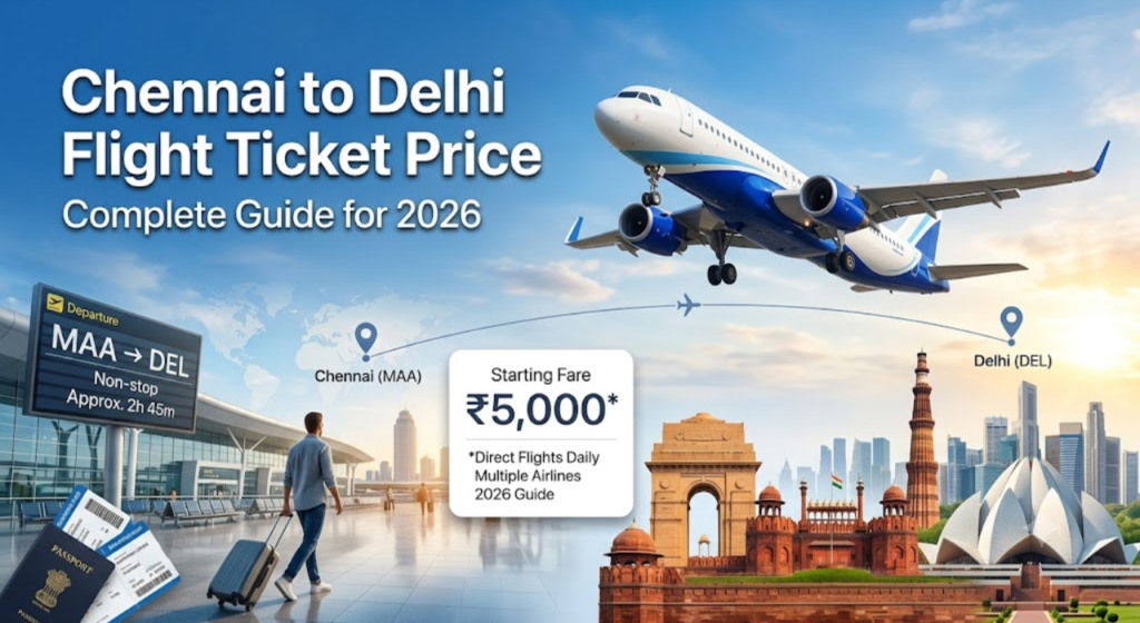Chennai to Delhi Flight Ticket Price