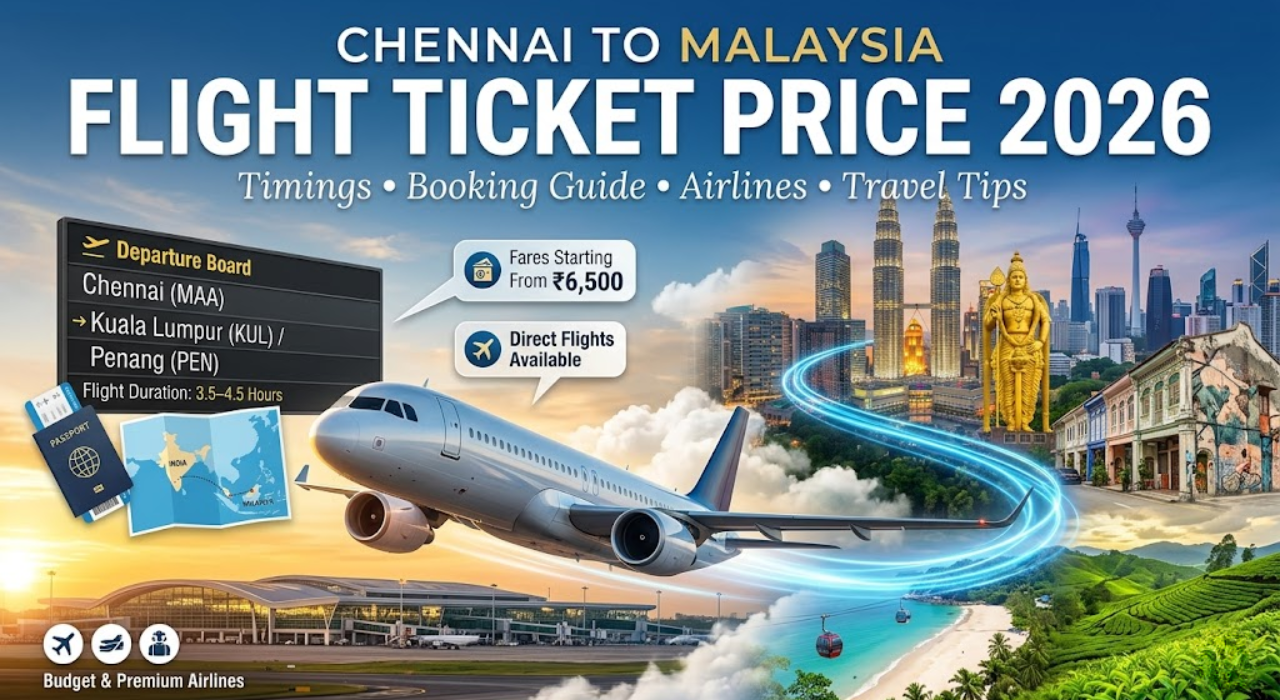 Chennai to Malaysia Flight Ticket Price, Fare, Timings, Booking