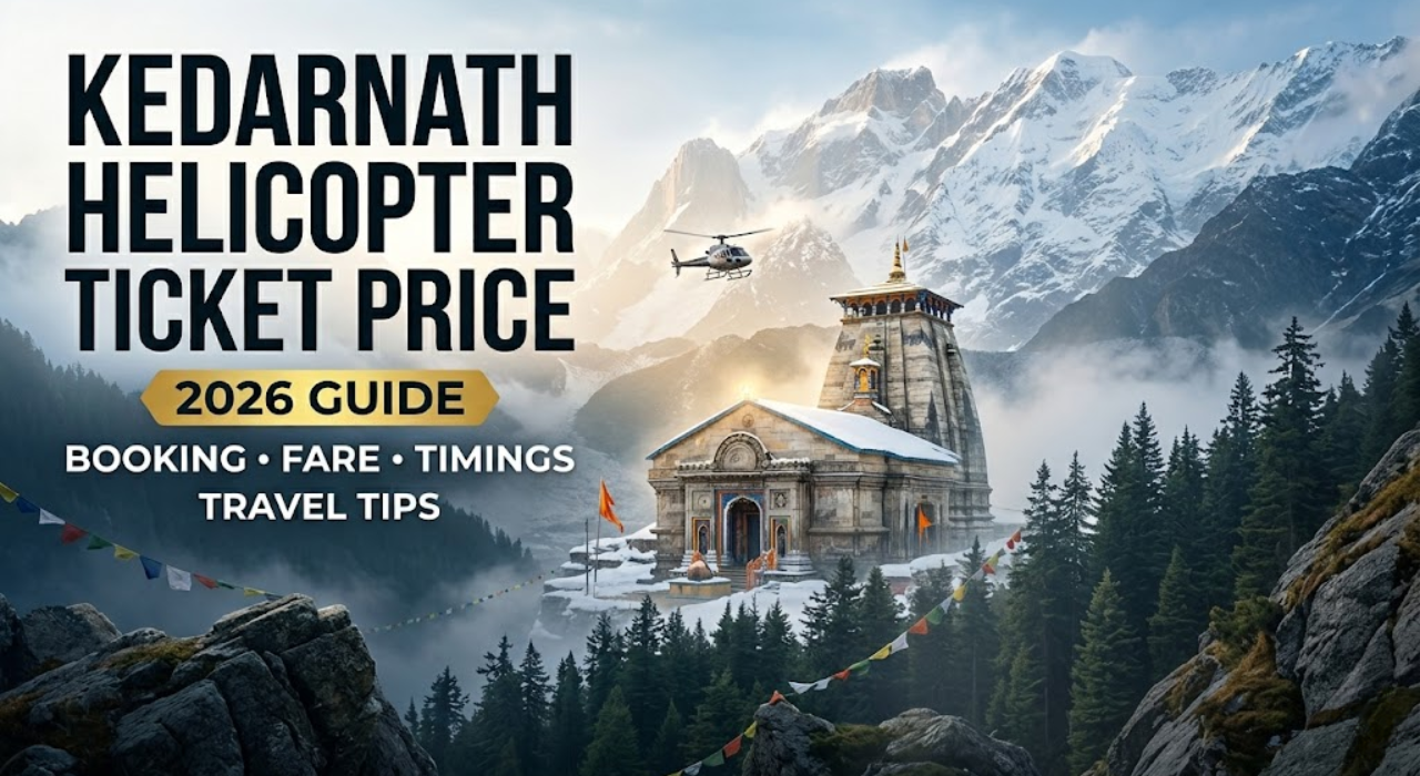Kedarnath Helicopter Ticket Price, Fare, Booking & Timings