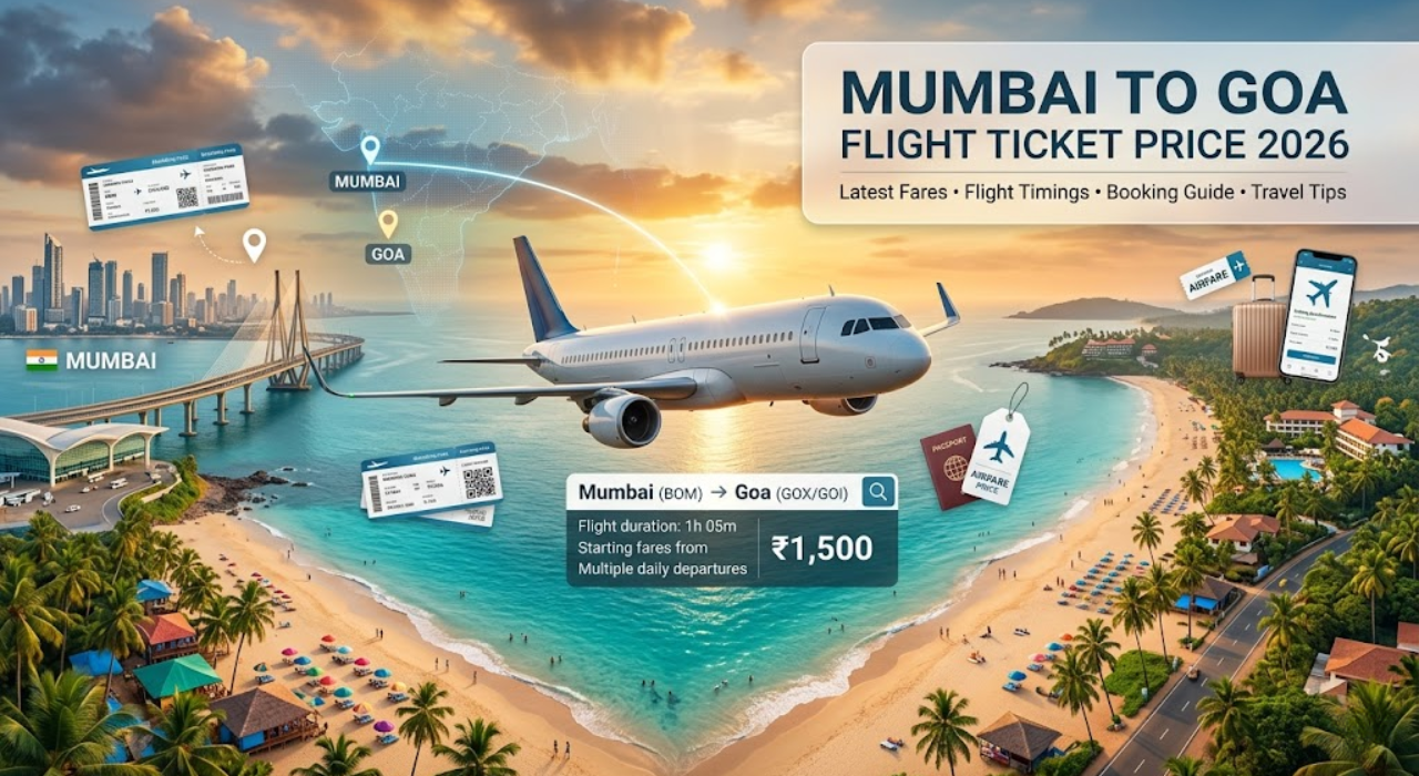 Mumbai to Goa Flight Ticket Price, Fare Guide, Timings, Booking 