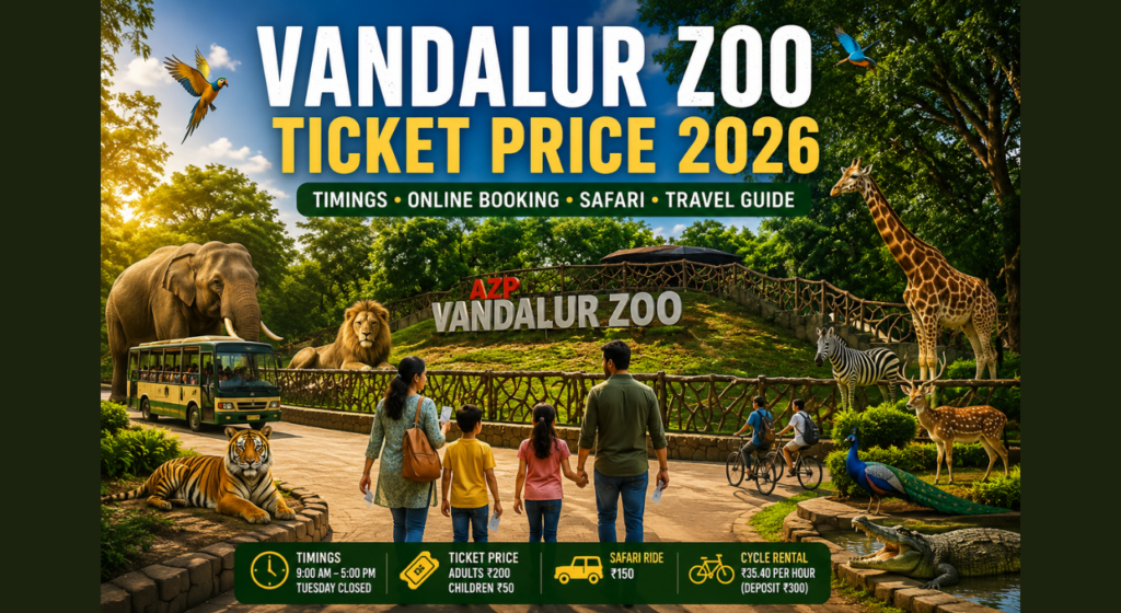 Vandalur Zoo Ticket Price