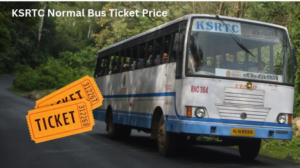 KSRTC Normal Bus Ticket Price
